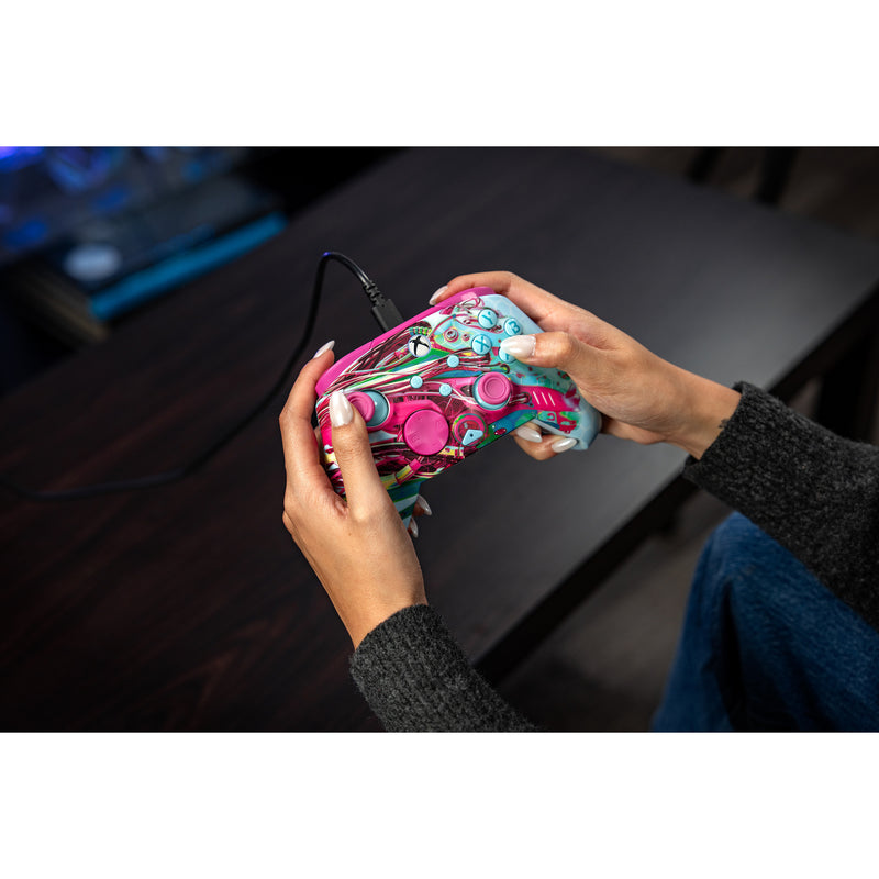Afbeelding laden in galerijviewer, Turtle beach pdp rematch glow geavanceerde bedrade controller (android dreams, xbox serie x|s, xbox one, pc)
