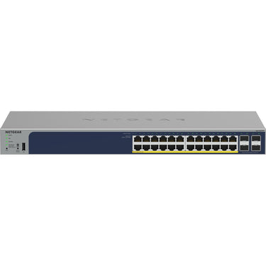 Netgear 24-port gigabit ethernet poe+ smart switch with 4 sfp ports (gs728tppv3)