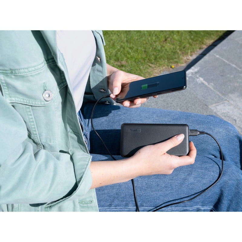 Afbeelding laden in galerijviewer, Trust primo 20.000 mah eco powerbank (zwart)
