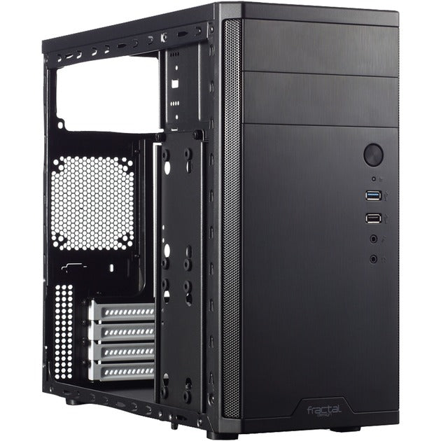 Afbeelding laden in galerijviewer, Fractal design core 1100 mini tower behuizing (zwart | 2x usb-a)
