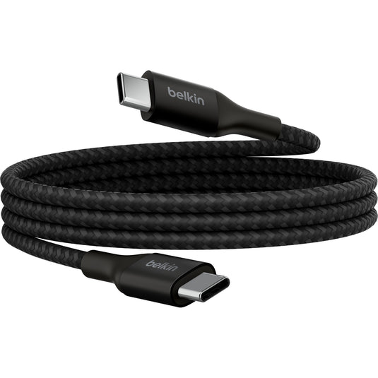 Belkin boostcharge usb-c > usb-c kabel (zwart, 1 meter, 240 w)