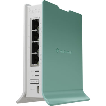 Mikrotik hap ax lite (l41g-2axd) access point (wit groen, qualcomm ipq-5010 cpu, wifi 6)