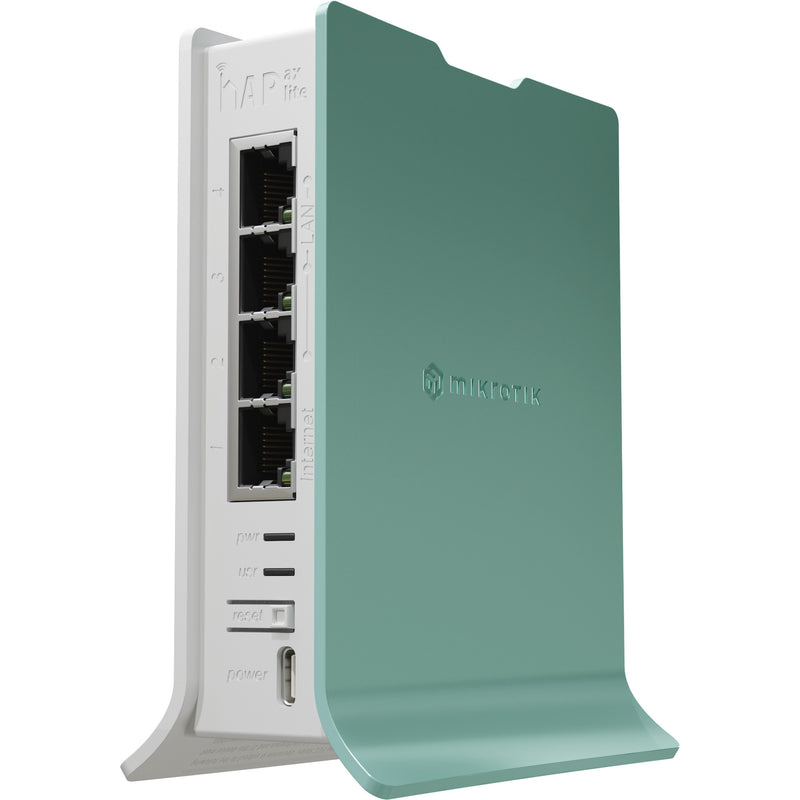 Afbeelding laden in galerijviewer, Mikrotik hap ax lite (l41g-2axd) access point (wit groen, qualcomm ipq-5010 cpu, wifi 6)
