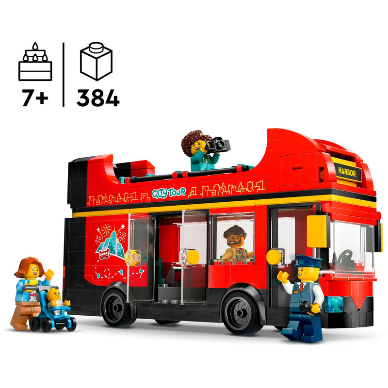 Afbeelding laden in galerijviewer, Lego city toeristische rode dubbeldekker - 60407
