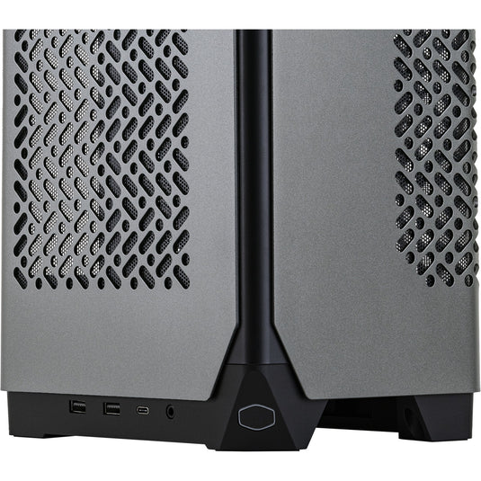 Cooler master ncore 100 max mini tower behuizing (donkergrijs | 2x usb-a | 1x usb-c)