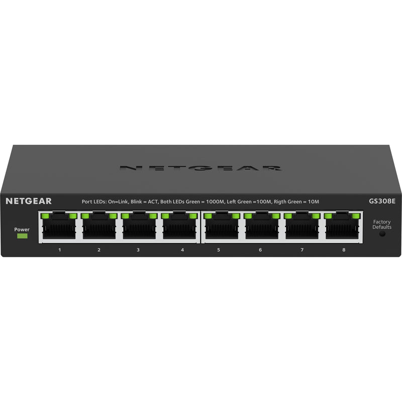 Afbeelding laden in galerijviewer, Netgear 8-poorts gigabit ethernet plus-switch (gs308ev4) (zwart)
