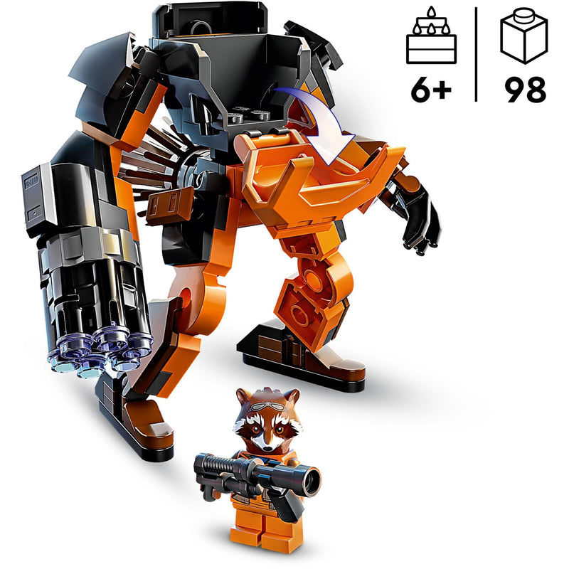 Afbeelding laden in galerijviewer, Lego marvel - rocket mechapantser constructiespeelgoed (76243)
