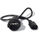 Apc cee 7 7 (v) naar iec 60320 c14 kabel (zwart)