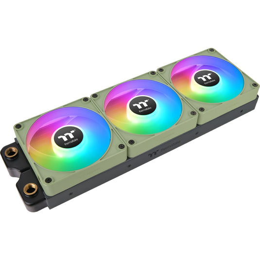 Thermaltake ct120 ex argb sync pc cooling fan matcha green (3-fan pack) case fans (lichtgroen, 3 stuks, 120 x 120 x 25 mm, pwm)