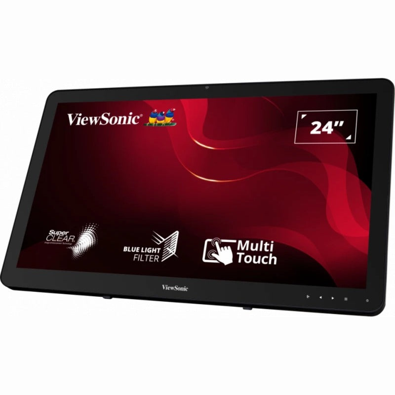 Afbeelding laden in galerijviewer, Viewsonic 10-point touchscreen monitor td2430 24 (zwart, 1x hdmi, 1x displayport, vga, touch)
