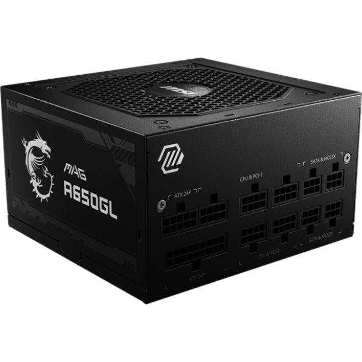 Afbeelding laden in galerijviewer, Msi mag a650gl pcie5 modulaire 650 watt voeding (zwart, 4x pcie)

