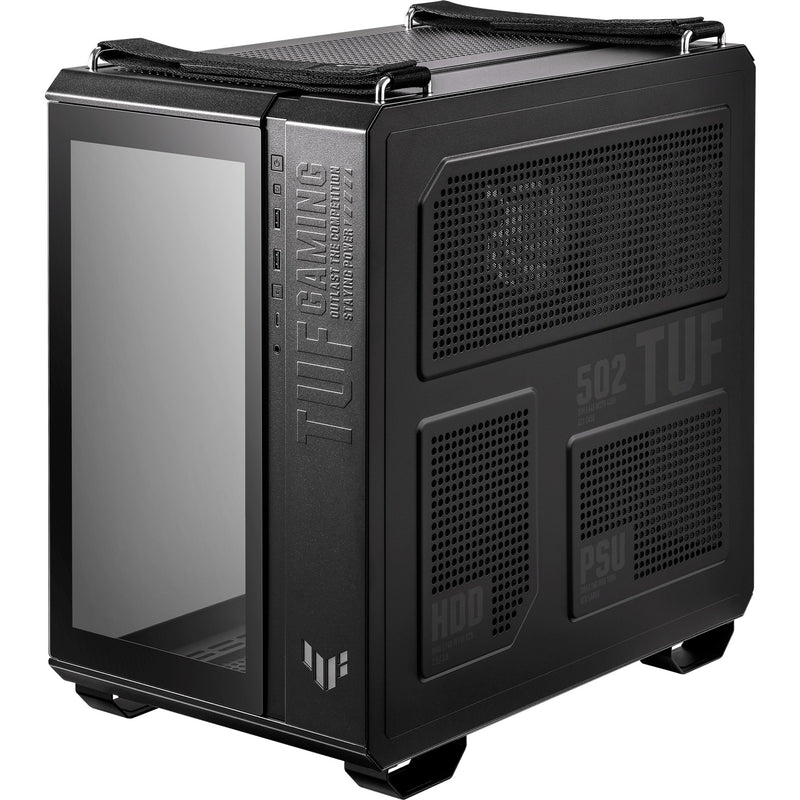 Afbeelding laden in galerijviewer, Asus tuf gaming gt502 plus midi tower behuizing (zwart | 2x usb-a | 1x usb-c | tempered glass)

