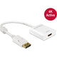 Delock displayport > hdmi adapter (wit, 0,2 meter, 4k)