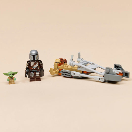 Lego star wars 75436 mandalorian en grogu's speederbike