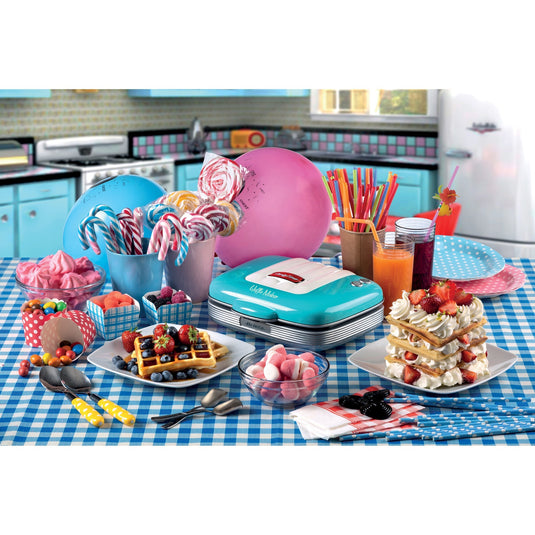 Ariete party time wafelijzer 1973 01 (lichtblauw)