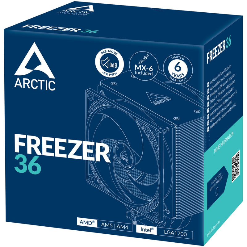 Afbeelding laden in galerijviewer, Arctic freezer 36 cpu-koeler (aluminium, 4-pin pwm)
