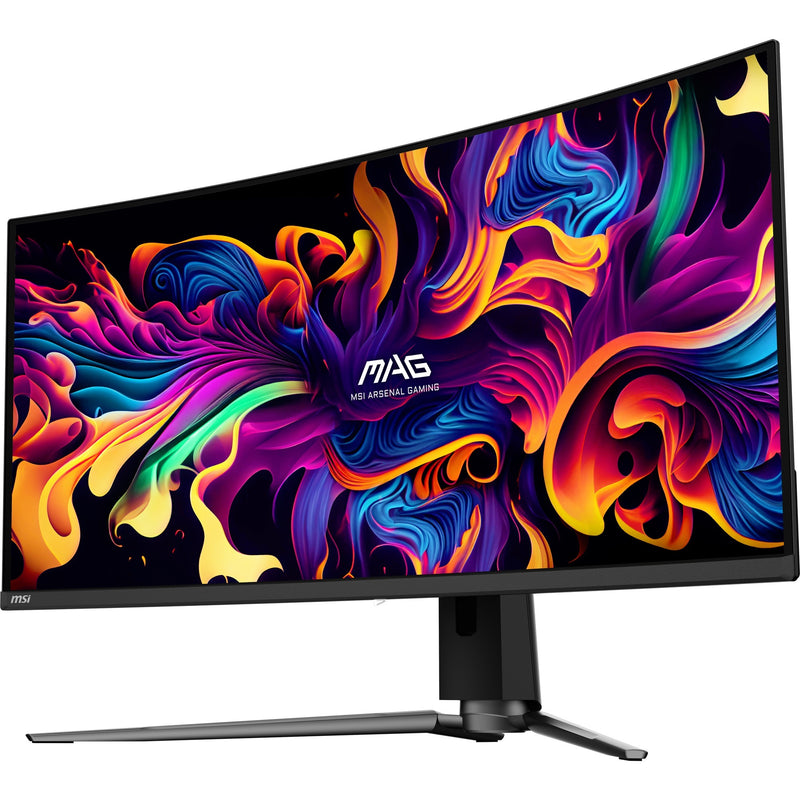Afbeelding laden in galerijviewer, Msi mag 341cqp qd-oled 34 curved ultrawide gaming monitor (zwart, 2x hdmi, displayport, 2x usb-a, usb-b, usb-c, 175 hz)
