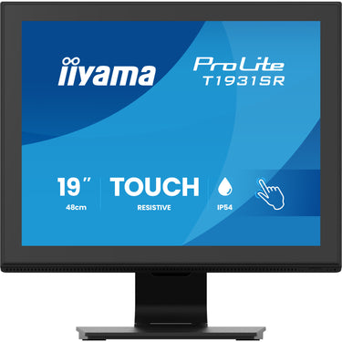 Iiyama prolite t1931sr-b2s 19 touchscreen monitor (zwart, vga, hdmi, displayport, audio, touchscreen)