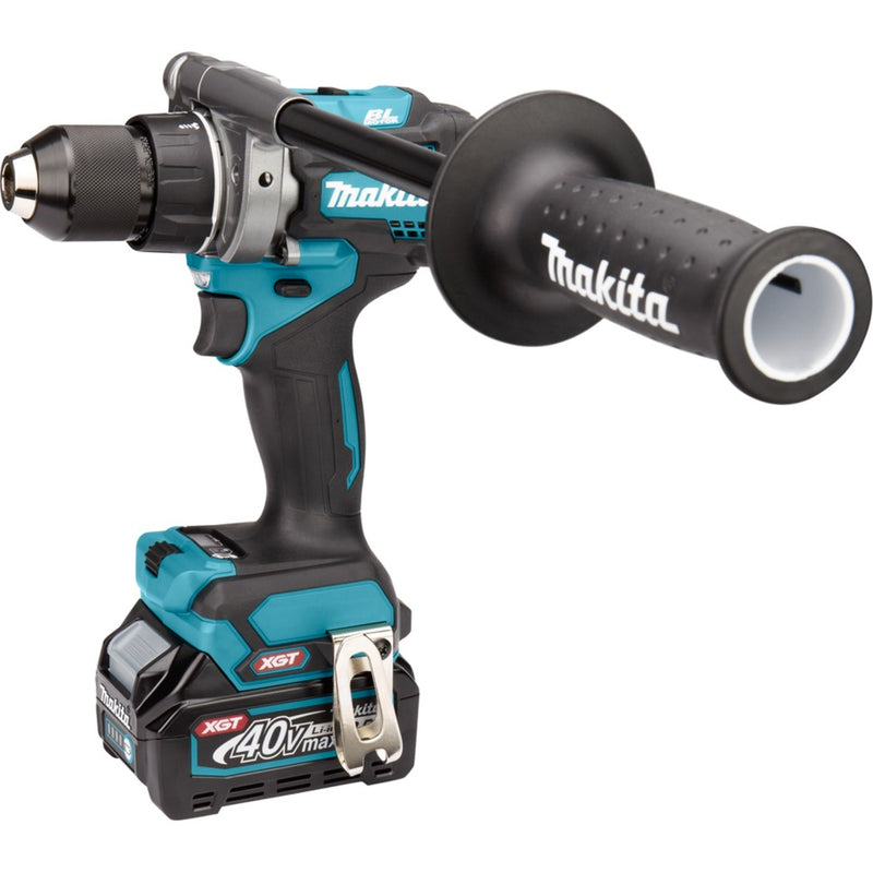 Afbeelding laden in galerijviewer, Makita 40 v max combiset dk0124g201 (blauw, haakse slijper + schroefboor, mbox, snellader en 2 accu's (4,0 ah) inbegrepen)
