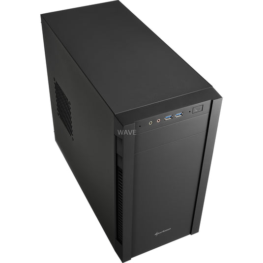 Sharkoon s1000 midi tower behuizing (zwart | 2x usb-a)