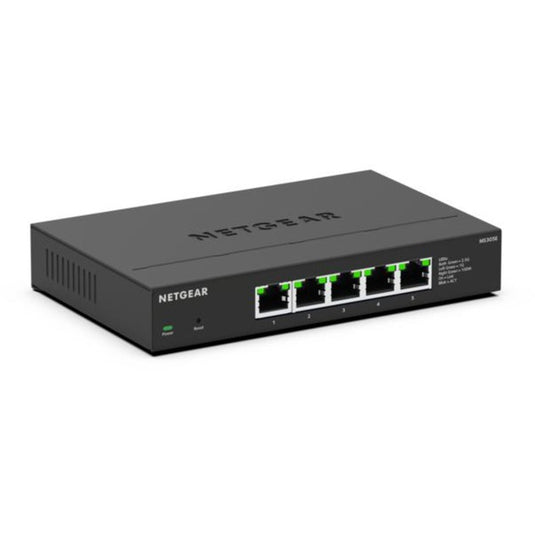 Netgear 5-port 2.5g multi-gigbit ethernet plus switch (ms305e) (zwart, managed)