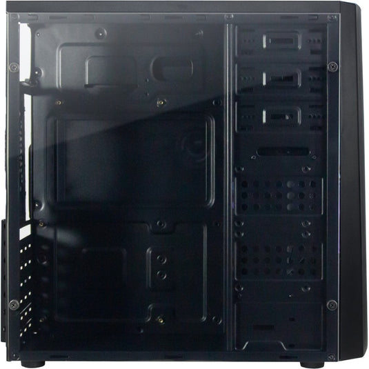Inter-tech b-42 rgb midi tower behuizing (zwart | 3x usb-a | rgb | window)
