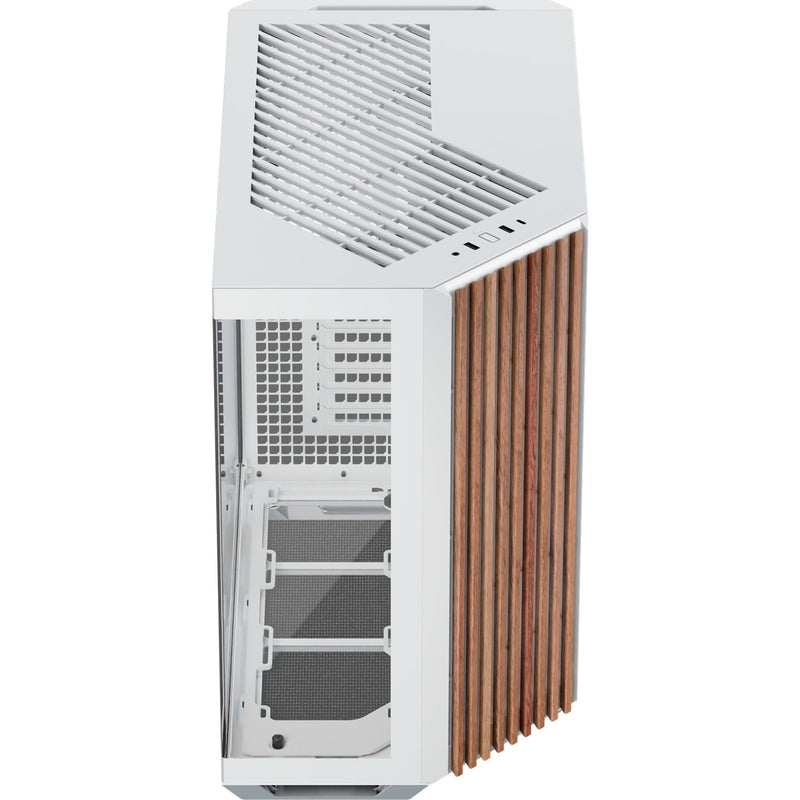 Afbeelding laden in galerijviewer, Apnx v1-w-wt-v1 midi tower behuizing (wit houtkleur | 2x usb-a | 1x usb-c | window)
