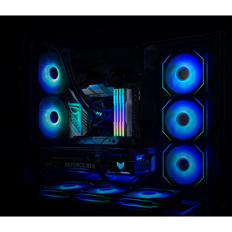 Afbeelding laden in galerijviewer, Klevv 32 gb ddr5-6200 (2x 16 gb) kit werkgeheugen (wit zwart, kd5agua80-62b320p, cras v rgb rog, xmp 3.0, expo)
