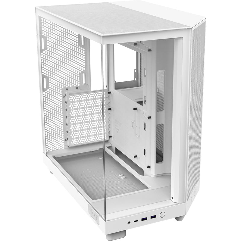 Afbeelding laden in galerijviewer, Nzxt h6 flow midi tower behuizing (wit | 2x usb-a | 1x usb-c | tempered glass)
