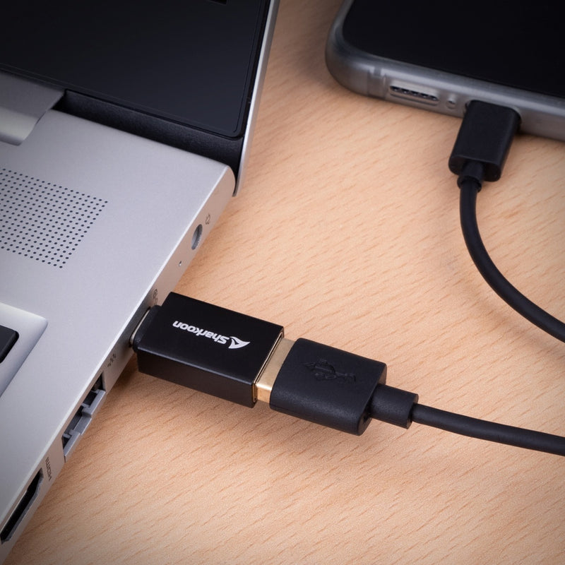 Afbeelding laden in galerijviewer, Sharkoon officepal usb-c adapters (zwart)
