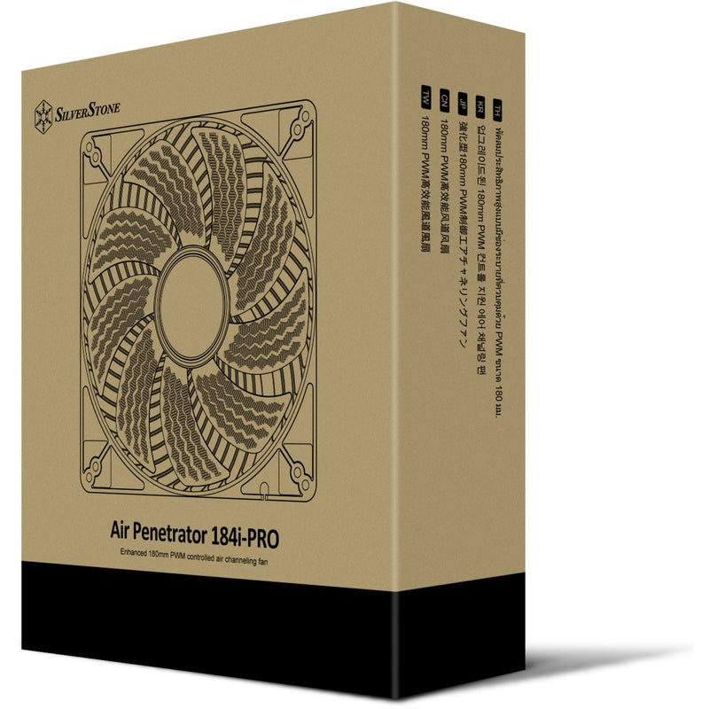 Afbeelding laden in galerijviewer, Silverstone air penetrator 184i pro case fan (zwart, 180 x 180 x 32 mm, pwm)
