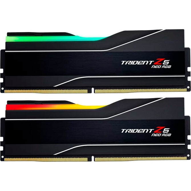 Afbeelding laden in galerijviewer, G.skill 32 gb ddr5-6400 (2x 16 gb) kit werkgeheugen (zwart, f5-6400j3239g16gx2-tz5nr, trident z5 neo rgb, expo)
