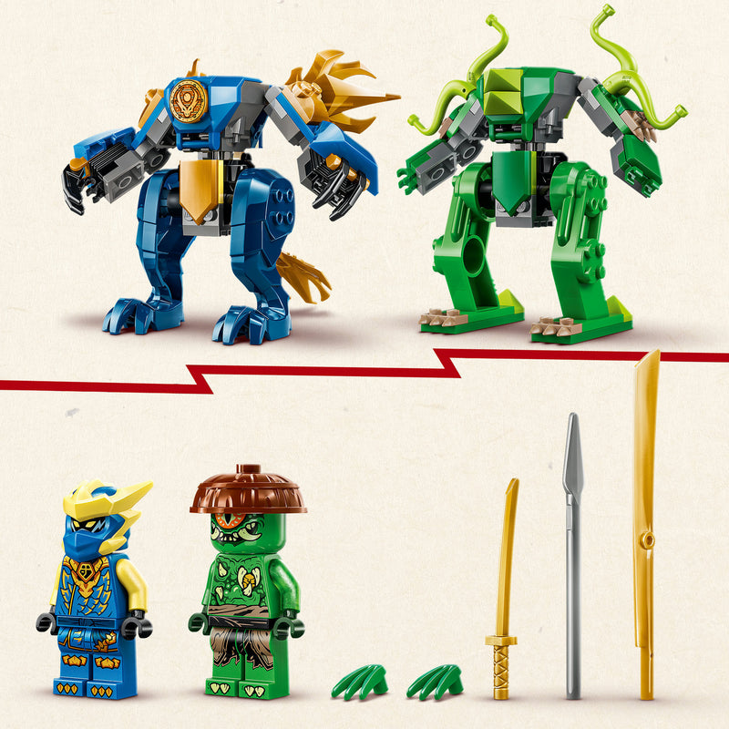 Afbeelding laden in galerijviewer, Lego ® ninjago® - jay's drakenmechastrijd - speelgoedmecha - speelset met 2 minifiguren - 71853
