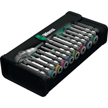 Wera 8100 sa 9 zyklop speed-ratelset gereedschapsset (zwart groen, 1 4 -aandrijving, 28-delig)