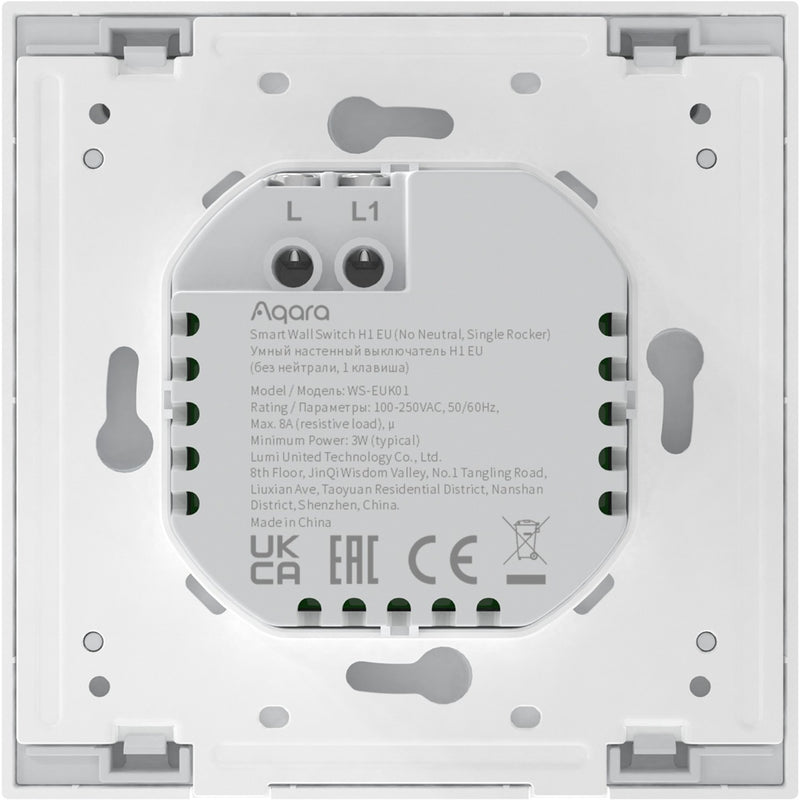 Afbeelding laden in galerijviewer, Aqara smart wall switch - single rocker (without neutral) knop (wit)
