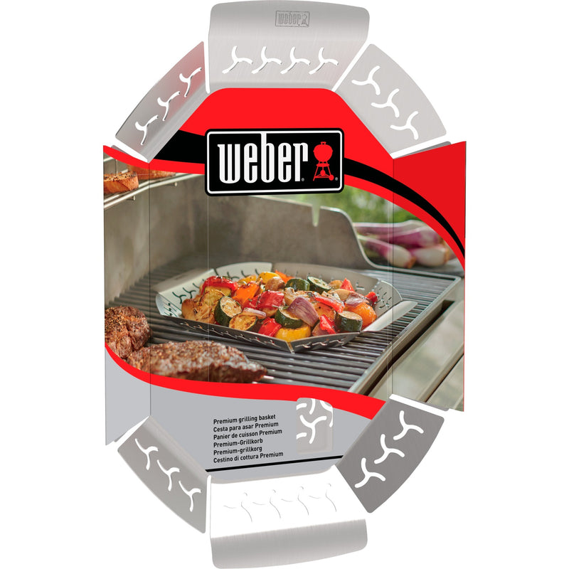 Afbeelding laden in galerijviewer, Weber premium grillkorf groentekorf (roestvrij staal)
