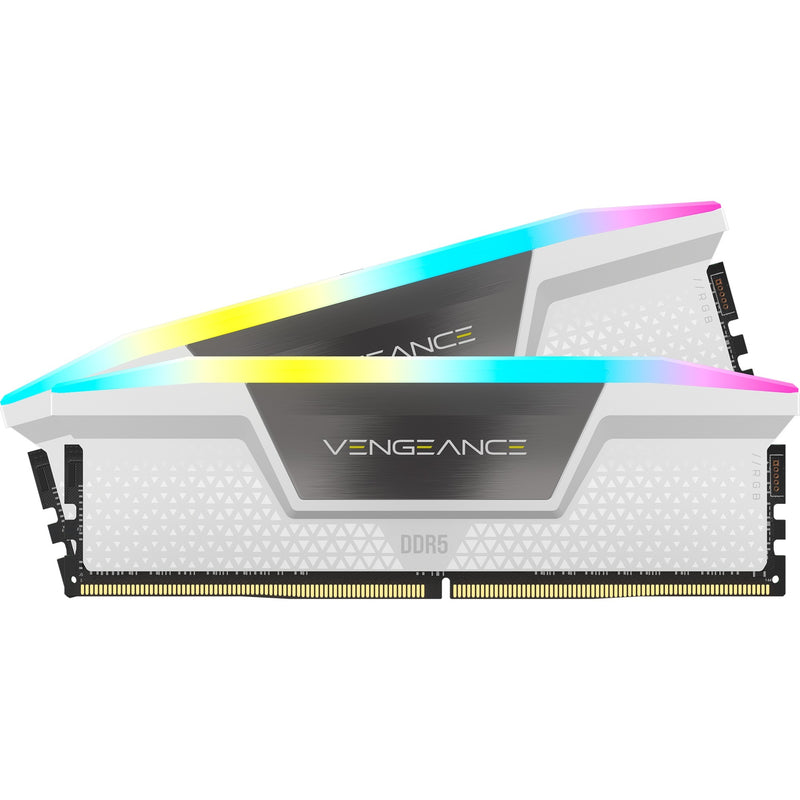 Afbeelding laden in galerijviewer, Corsair vengeance rgb 32 gb ddr5-6000 (2x 16 gb) werkgeheugen (wit, cmh32gx5m2e6000c36w, xmp 3.0)
