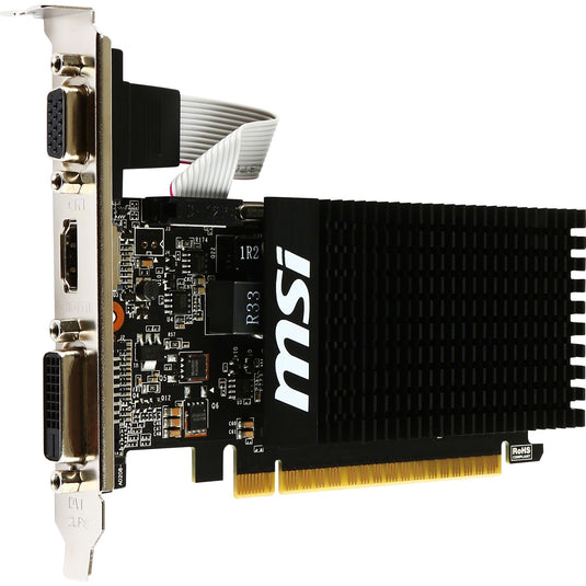 Msi gt 710 2gd3h lp grafische kaart (vga, dvi, hdmi, low-profile)