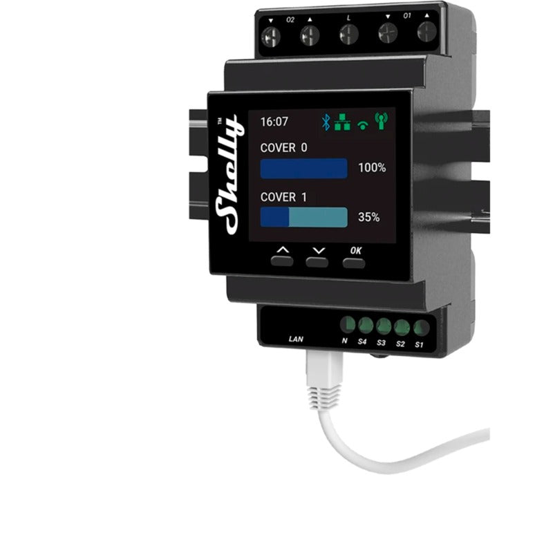 Afbeelding laden in galerijviewer, Shelly pro dual cover pm controller bluetooth, wifi
