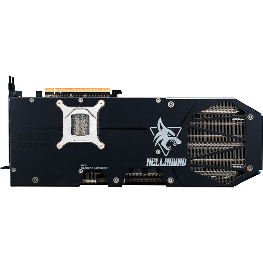 Powercolor radeon rx 9070 gre hellhound 12gb gddr6 grafische kaart (zwart, rdna4, 3x displayport, 1x hdmi 2.1)