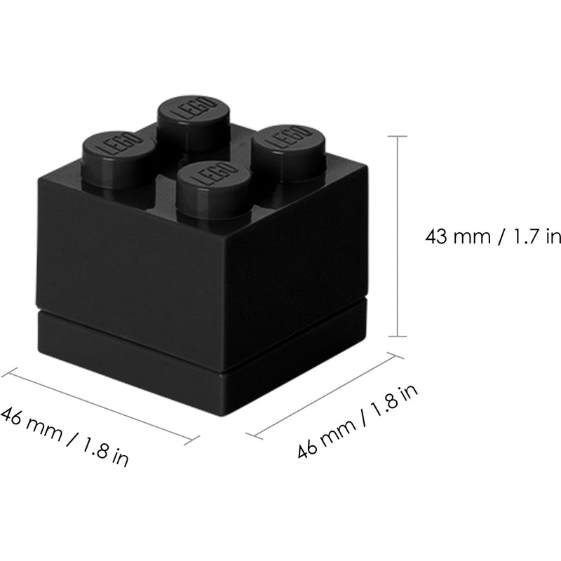 Afbeelding laden in galerijviewer, Room copenhagen lego mini box lunchbox 4 (zwart)
