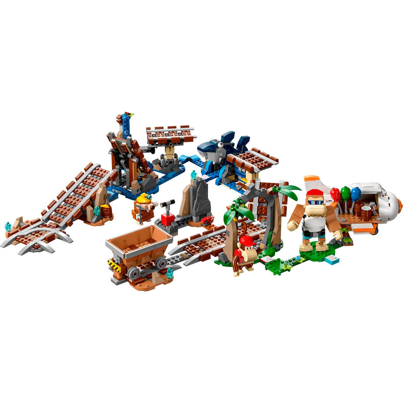 Afbeelding laden in galerijviewer, Lego super mario - uitbreidingsset: diddy kongs mijnwagenrit constructiespeelgoed (71425)
