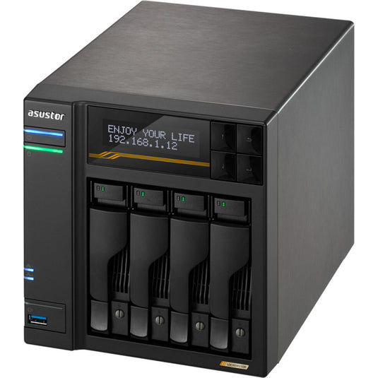 Asustor lockerstor 4 as6804t nas (zwart)