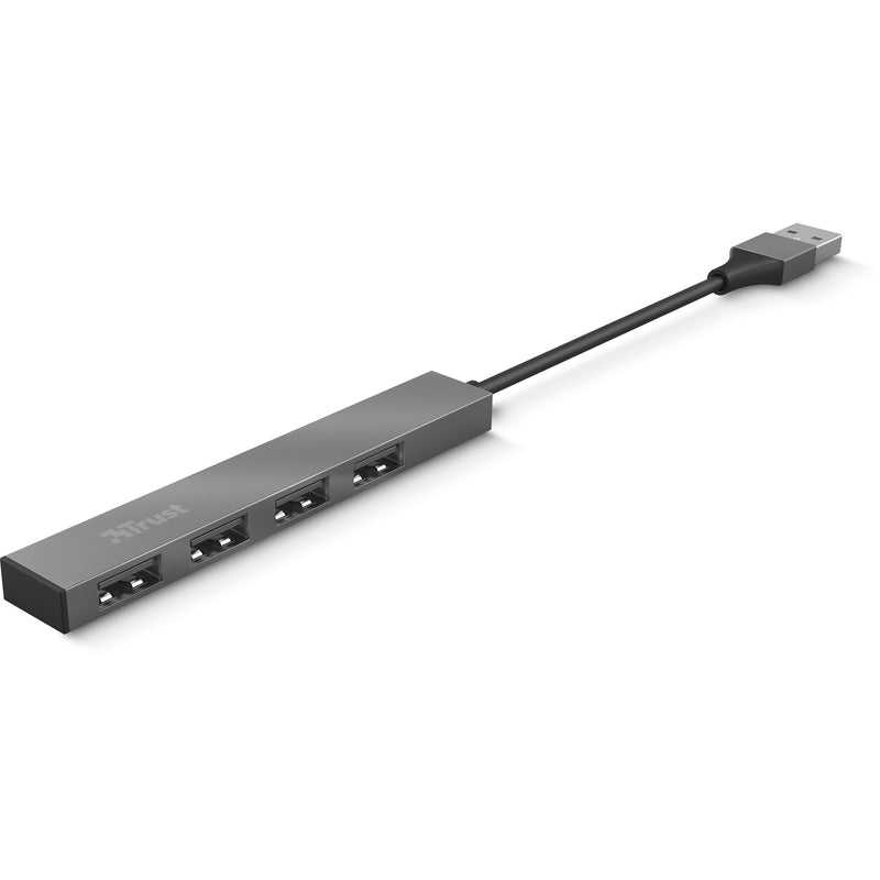Afbeelding laden in galerijviewer, Trust halyx aluminium 4-port mini usb hub usb-hub (aluminium)
