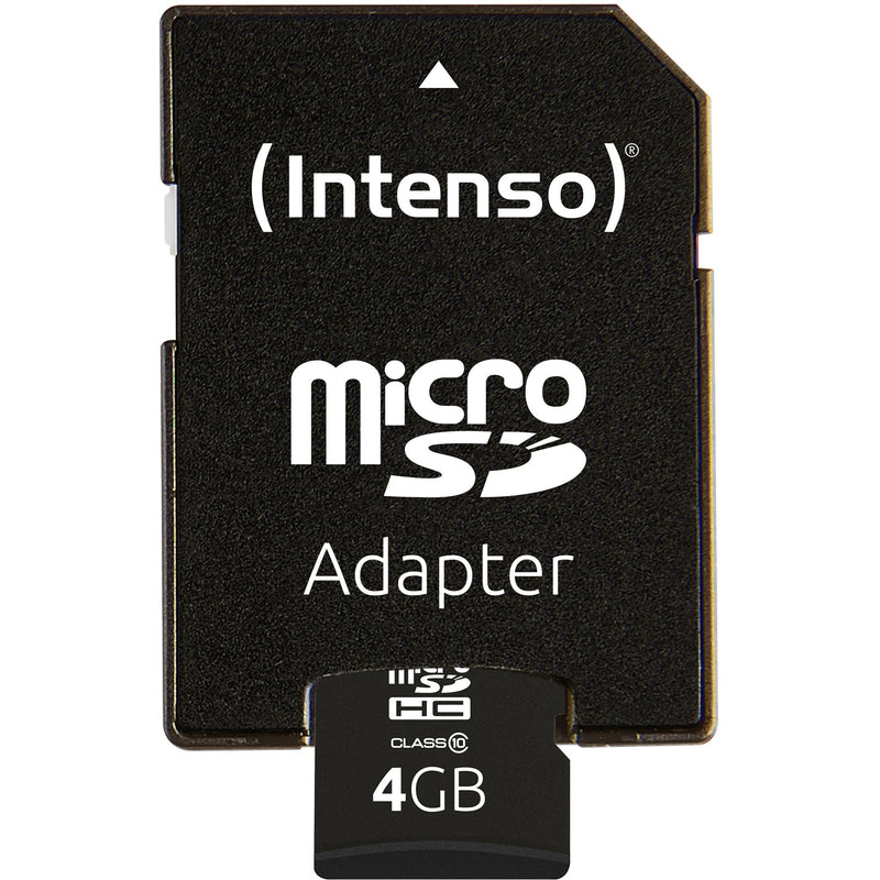 Afbeelding laden in galerijviewer, Intenso microsdhc 4gb class 10 geheugenkaart (incl. sd adapter)

