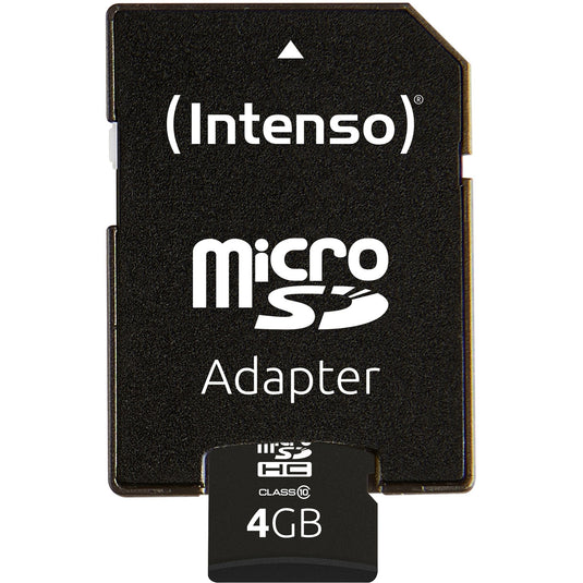 Intenso microsdhc 4gb class 10 geheugenkaart (incl. sd adapter)