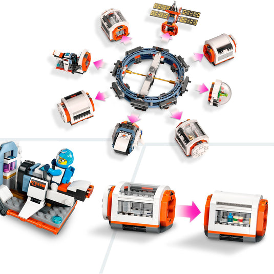 Lego city - modulair ruimtestation constructiespeelgoed (60433)