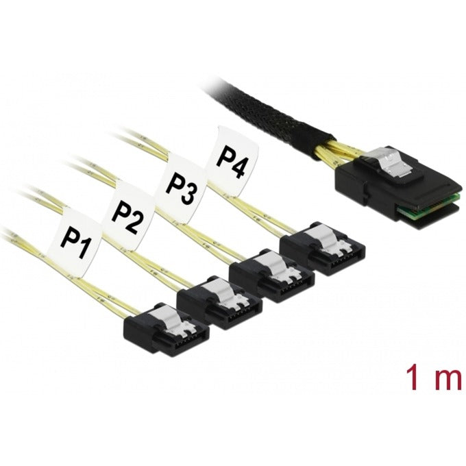 Afbeelding laden in galerijviewer, Delock mini sas sff-8087 > 4x sata 7-pin adapter (1 meter)
