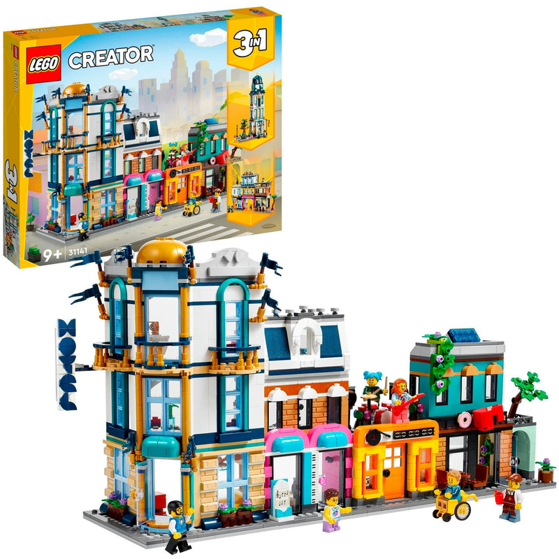 Afbeelding laden in galerijviewer, Lego creator 3-in-1 - hoofdstraat constructiespeelgoed (31141)
