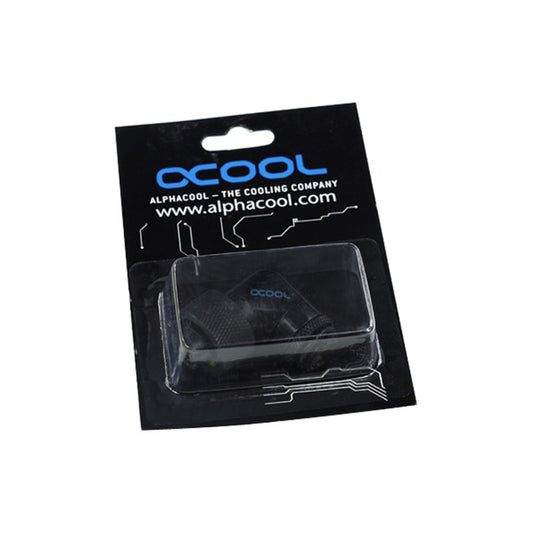 Alphacool 16 10 compression fitting 90° draaibaar g1 4 verbinding (zwart)